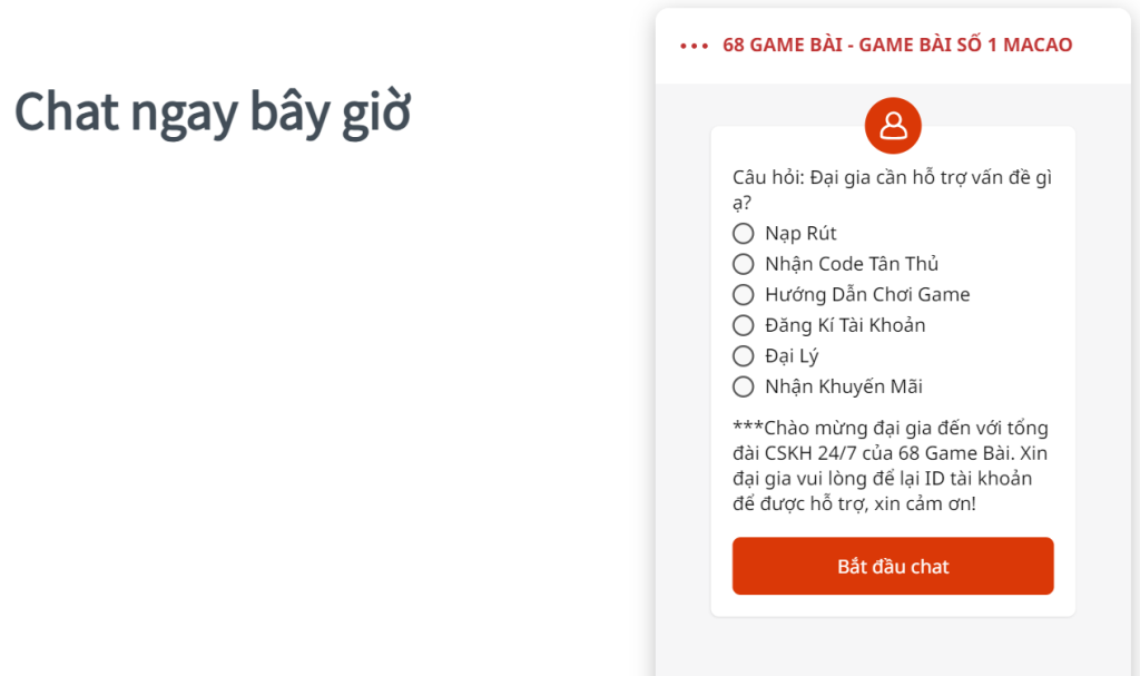 Cập nhật cách liên hệ cổng game 68 game bài nhanh chóng 3 68 game bài hỗ trợ trực tuyến giúp người chơi dễ dàng liên hệ với cổng game