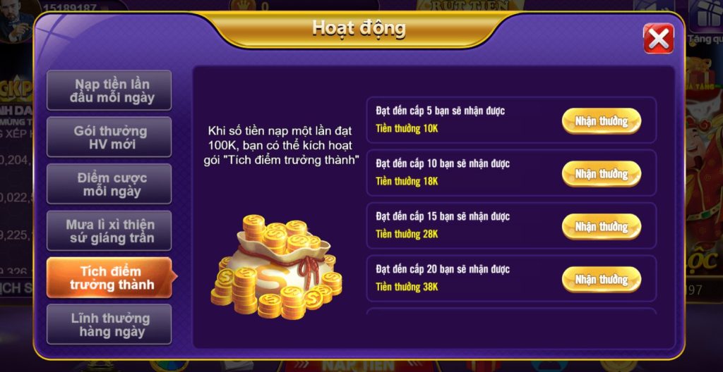 Chương trình 68 game bài khuyến mãi hấp dẫn như thế nào? 19 Chương trình khuyến mãi hấp dẫn Tích điểm trưởng thành cùng cổng game 68 game bài