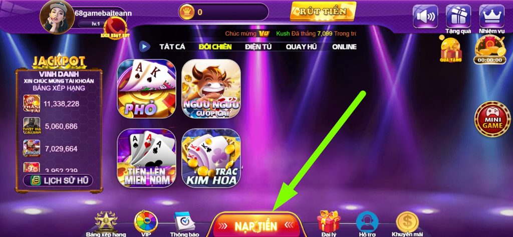 Nạp tiền 68 game bài với đầy đủ các phương thức 2 Nạp tiền 68 game bài là quá trình không thể thiếu được của bất cứ người chơi nào