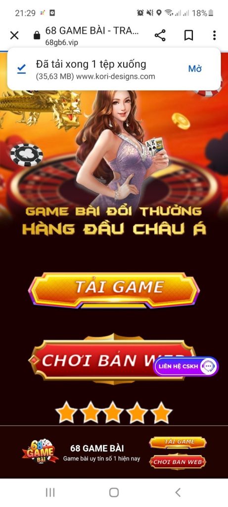Tải app 68 game bài cho iOS và Android dễ dàng, nhanh chóng 10 Nhấn “mở”