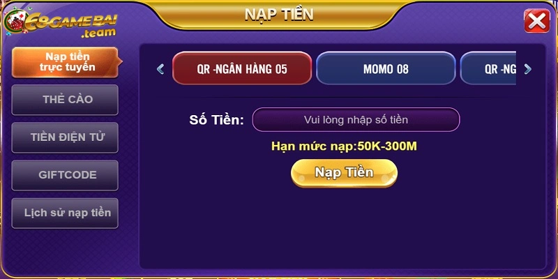 Buffalo valley 68 game bài đỉnh cao quay hũ hấp dẫn hàng đầu 4 68 game bài cung cấp đa dạng các phương thức nạp tiền