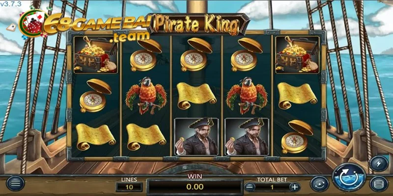 Pirate King 68gamebai - Khám phá cơ hội nhận Jackpot khủng 25 Pirate King lấy chủ đề cướp biển mới lạ