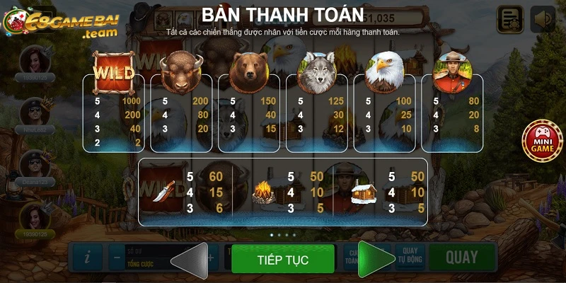 Buffalo valley 68 game bài đỉnh cao quay hũ hấp dẫn hàng đầu 3 Luật chơi và bản thanh toán nổ hũ buffalo valley